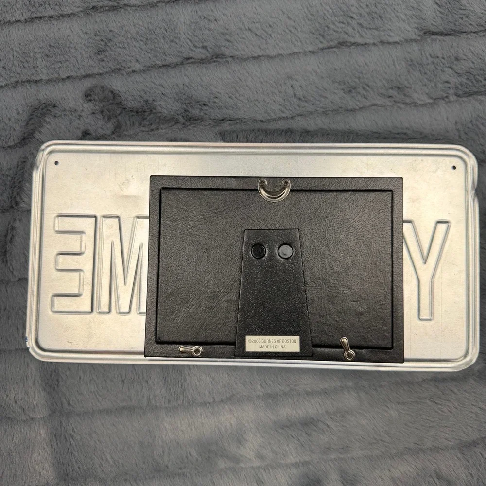 Burnes of Boston State of Confusion Y ME License Plate 4x6 Photo Frame Blue 2000